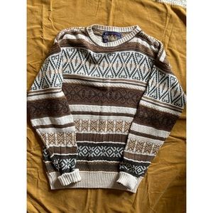 Vintage Ralph Lauren sweater :Boy Scout label : men women : oversized : Grandpa